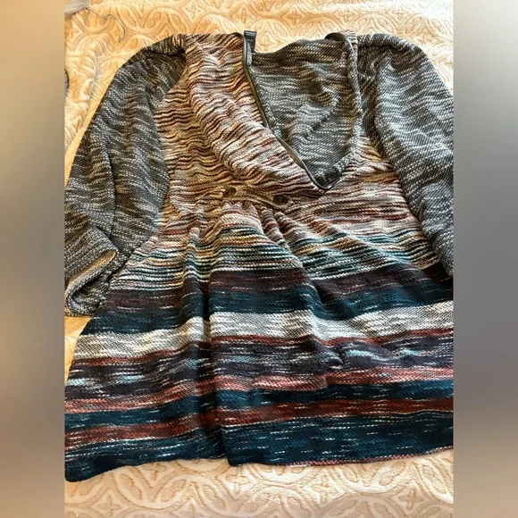 Ali Miles Hooded Zip-Up Sweater Jacket | Size 2X - Picture 4 of 4